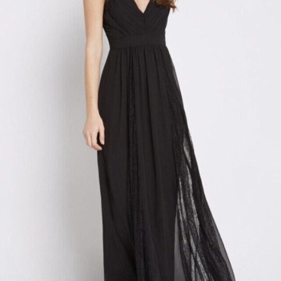 BCBGeneration Dresses & Skirts - BCBGeneration Black Lace Floor Length Gown SZ 6